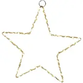 Wellhome Étoile Lumineuse Avec 120 Lumières Led Blanc Chaud 30x0.5x30 Cm