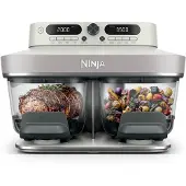 Ninja Friteuse sans huile Crispi DualZone 8-en-1 DD102EUIV2 contenant en verre Beige