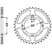 Sifam - Couronne 44 Dents Ysr 50 86-92 Pas420/Z44
