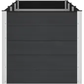 vidaXL , jardinière surélevée noire, 300 x 100 x 91 cm, en WPC et aluminium