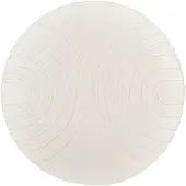 FRAAI Tapis rond à poils longs | Carvy Arches Crème | Ø 80cm | Crème | Polyester | Rond