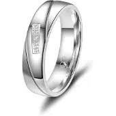MARRYA Bague 'SI-09 Ehering aus Silber' argent