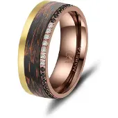 MARRYA Bague 'Ehering CB-07 Carbon-Bronze' bronze