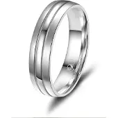 MARRYA Bague 'SI-07 Ehering aus Silber' gris argenté