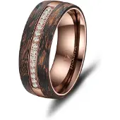 MARRYA Bague 'Ehering CB-03 Carbon-Bronze' bronze