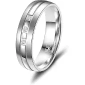 MARRYA Bague 'SI-07 Ehering aus Silber' argent