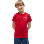 Tommy Hilfiger T-Shirt 'Outline Flag Logo' rouge / blanc