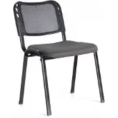 FurniTex CHAISE DE CONFÉRENCE GRISE AVEC CERTIFICAT , PIEDS MÉTALLIQUES EMPILABLES