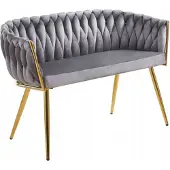FurniTex Canapé SF2-FX (G) en velours gris