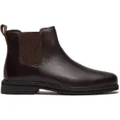 Timberland pour homme. TB0A42PGW011 Bottines Chelsea Stormbucks en cuir marron foncé (42), Plat, Aucun, Casuel