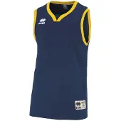 Errea T-Shirt fonctionnel 'CALIFORNIA' bleu marine / jaune / blanc