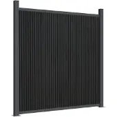 vidaXL Élément de clôture Gris 1045x186 cm WPC