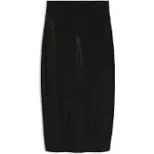BOSS Jupe midi en maille ornée de strass