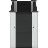 vidaXL Jardinière surélevée noire, 100 x 30 x 36 cm, en WPC et en aluminium