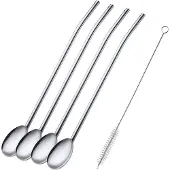 Westmark : 4 cuillères-paille + 1 brosse de nettoyage, référence 62712260
