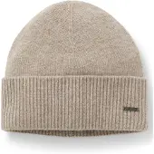 BOSS Bonnet en maille de cachemire avec plaquette logo métallique