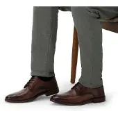 Manfield Chaussure à lacets marron