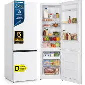 Heinner HCNF-HM326INVD Réfrigérateur-congélateur 326L,électronique, porte réversible, blanc