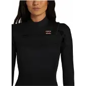 Billabong Foil Gbs 4/3 Mm Woman Long Sleeve Chest Zip Neoprene Suit Noir XL Femme