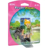 Playmobil 9074 - Gardienne d'animaux avec bébé gorille