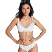 Roxy Island Bralette Bikini Top Blanc S Femme