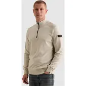 PME Legend Pull-over 'Pullover in 100% cotton with half-zip' beige