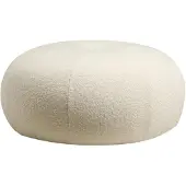 Hannah Home , Tina - Bouclet White, Tabourets & banquettes, Pouf, Bouclet blanc, polyester, 55 x 35 x 55 x cm