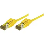 Generique Cordon Patch Rj45 S/ftp cat 6a Lsoh Snagless Jaune- 10 m