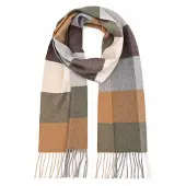 Profuomo Écharpe Laine d’agneau Carreaux Multicolour