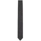 HUGO Cravate en soie mélangée tissée en jacquard à motif à pois