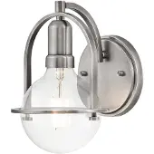 HINKLEY Applique murale, acier, nickel, H 23,3 cm