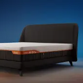 Emma Lit Boxspring Performance – 160x200cm – Gris - 30cm