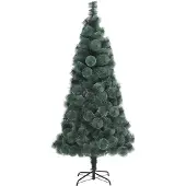 vidaXL Sapin de Noël artificiel pré-éclairé Vert 180 cm PET