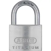 ABUS Titalium 64TI/50 Cadenas Rectangulaire en Aluminium avec Clé