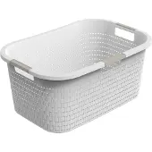 Rotho Panier à linge - - Country - 40 L - Plastique sans BPA - Empilable