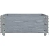 vidaXL Jardinière Gris 100x50 cm Pin massif