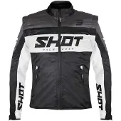 Shot Race Gear Veste de motocross Shot Softshell Lite, noir/blanc, L