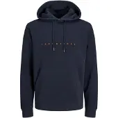 Jack & Jones Sweat-shirt 'JJEStar' bleu marine / orange