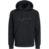 Jack & Jones Sweat-shirt 'JJEStar' noir / blanc