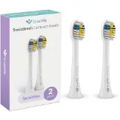 TrueLife Brosses à dents SonicBrush Compact Sensitive en pack de 2 avec distinction des anneaux de couleur blanc One Size
