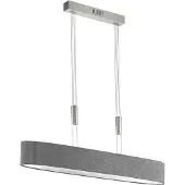 Eglo Lampe suspendue ovale Romao nickel et chrome