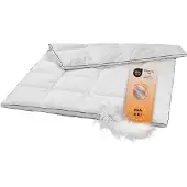 Sleepling couette chaude en duvet, 135 x 200 cm, 20 % de duvet / 80 % de plumes, couette matelassée,