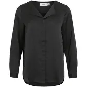 Vila Ellette Long Sleeve Shirt Noir 36 Femme