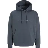 Jack & Jones Sweat-shirt 'JJEStar' graphite / blanc