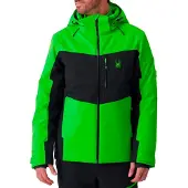 Spyder - Veste de ski imperméable et chaude - Copper Jacket Strobe Green - Taille M - Vert