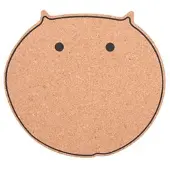 Point-Virgule Sous-plat en liège Dessous plat Chat 16 Marron