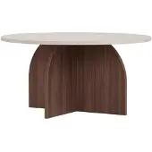 CALICOSY - Table basse avec plateau rond D80 cm - CLOVER