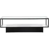 Ebuy24 Maglehem Table basse avec plateau 60x130 cm, verre.