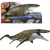 Jurassic World Jouet dinosaure Mosasaure, mâchoires mobiles, 45 cm