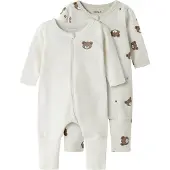 Name it Pyjama caramel / gris clair / blanc